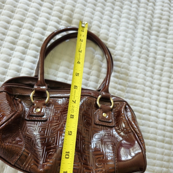 LIZ CLAIBORNE BROWN FAUX LEATHER PURSE - Picture 9 of 10